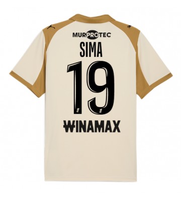 RC Lens Abdallah Sima #19 Alternativní Dres 2025-26 Krátkým Rukávem RC Lens Abdallah Sima #19 Alternativní Dres 2025-26 Krátkým Rukávem